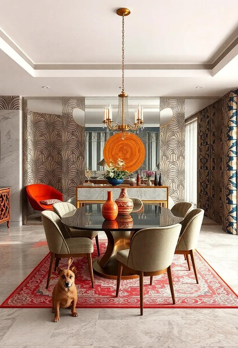 Use mirrored surfaces to reflect bold patterns, amplifying light and space while allowing your patterned elements to​ shine inadvertently