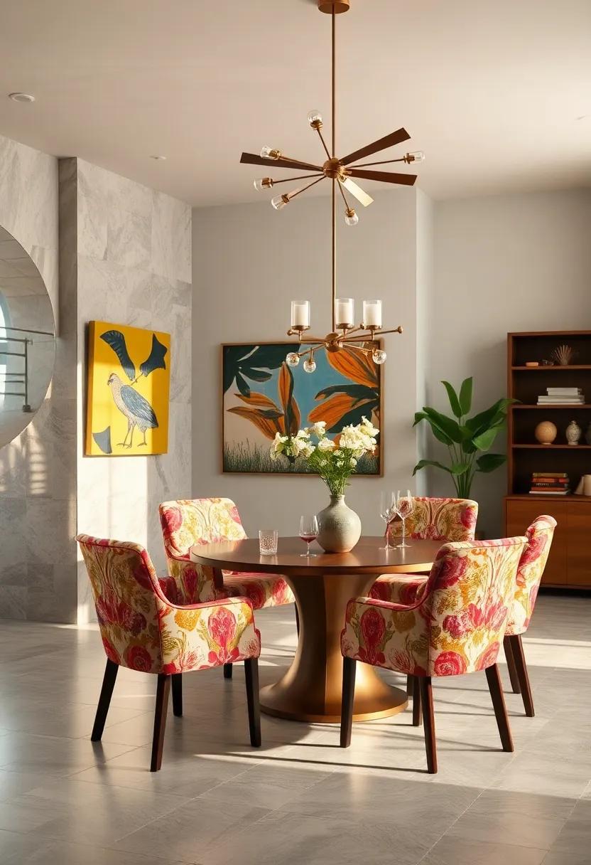 Vintage ⁢finds like printed chairs or ​side tables can act as conversation⁣ starters, merging charm with history​ while delivering a fresh perspective on dining‌ decor