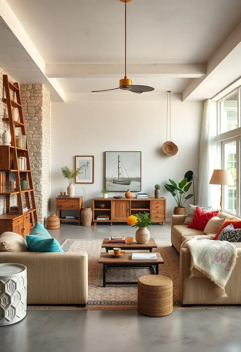 Repurposed Decor: Transform old items into decorative pieces,such as turning a wooden ladder into a bookshelf or using vintage crates for storage