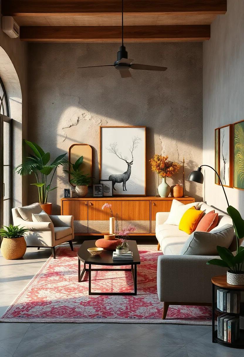 Personalized Touches: Curate a collection of personal keepsakes and family heirlooms displayed alongside current trendy decor