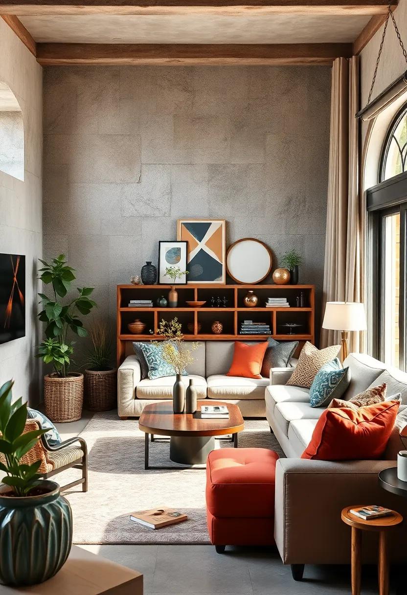Seasonal Decor Swaps: Rotate decor seasonally, incorporating seasonal elements with your existing eclectic style for a fresh and dynamic feel throughout the year