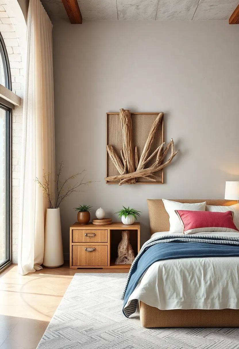 Driftwood Sculptures:⁣ Create ⁤or purchase driftwood ⁢sculptures that highlight natural textures and organic shapes