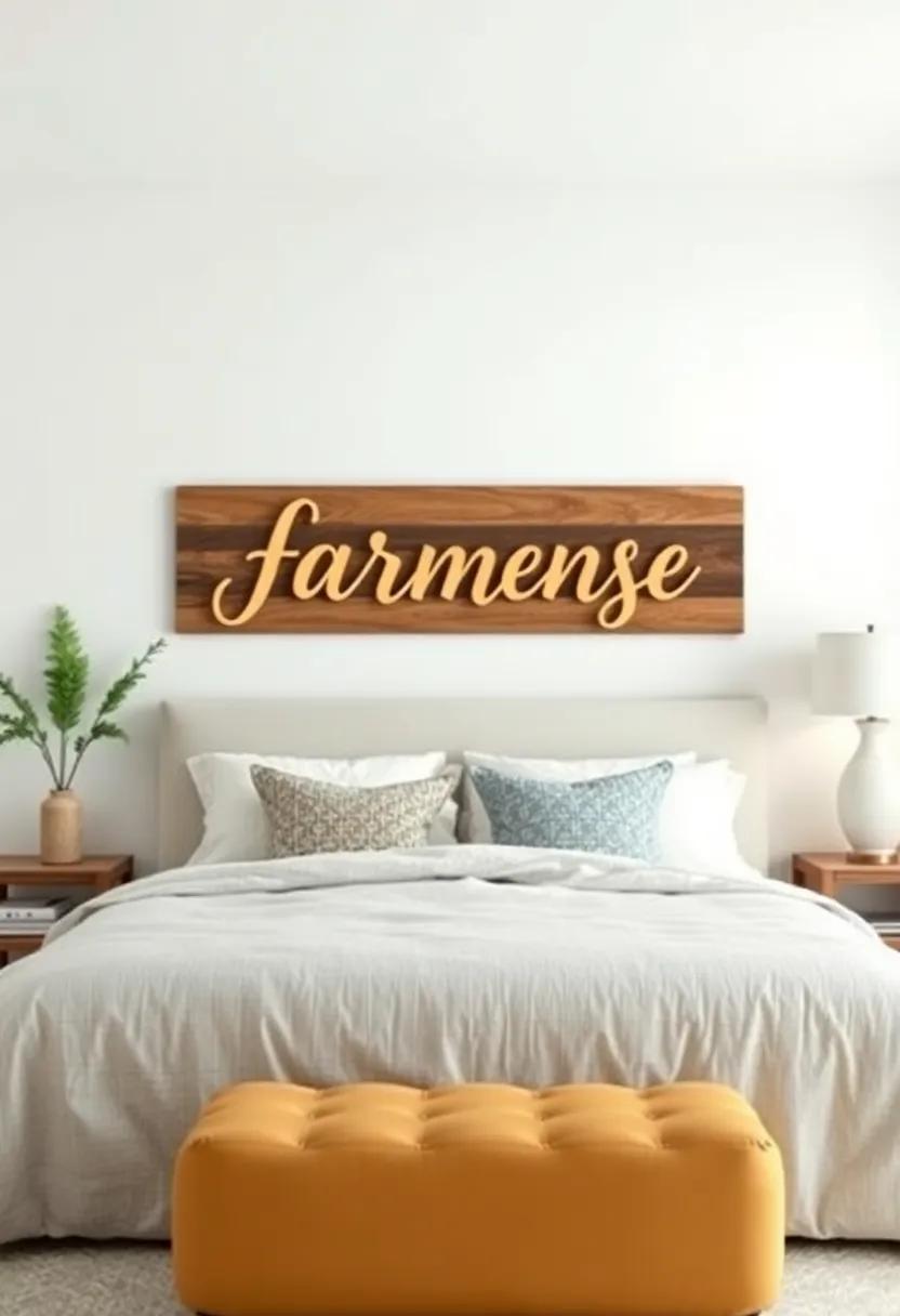 Personalized Name Signs: Create a ⁢custom wooden⁢ name sign using elegant lettering, ⁣adding‍ a⁢ unique touch to your space