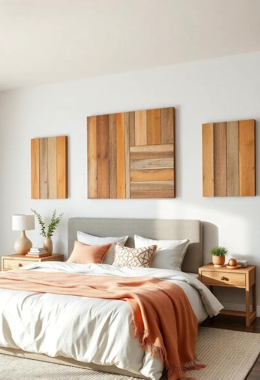 Rustic Wood Art Panels: Craft wall art from reclaimed wood ‌pieces,⁣ creating an organic and textured‌ display