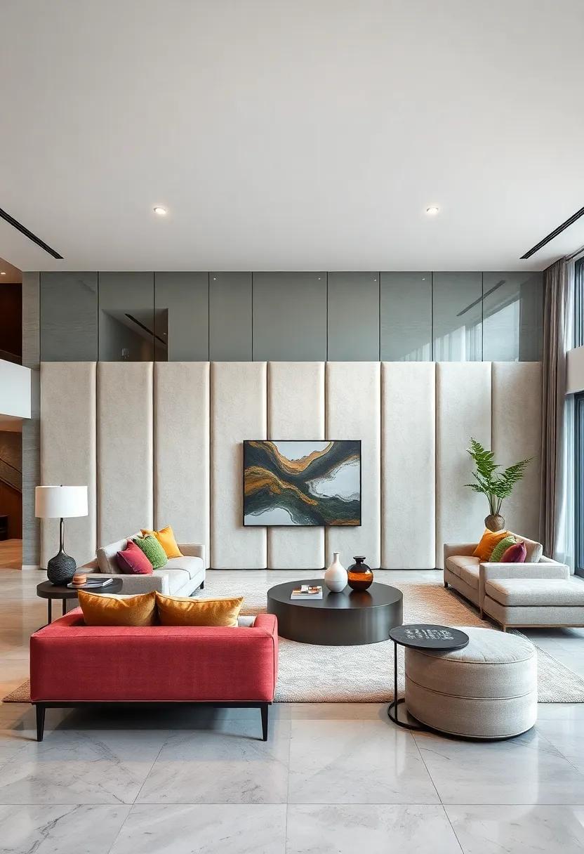 Upholstered Room‌ Dividers: Define spaces in an open​ floor plan with upholstered‌ room⁣ dividers that offer⁣ both privacy and ⁢texture to your living room