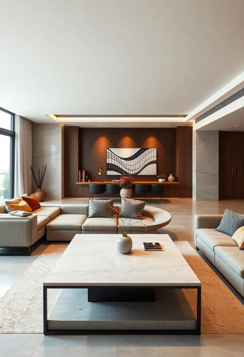 Smart Coffee Table: ⁣Incorporate a smart coffee table that⁤ includes ‌USB ports and ‍wireless⁤ charging stations,blending convenience with ‍cutting-edge ⁣design