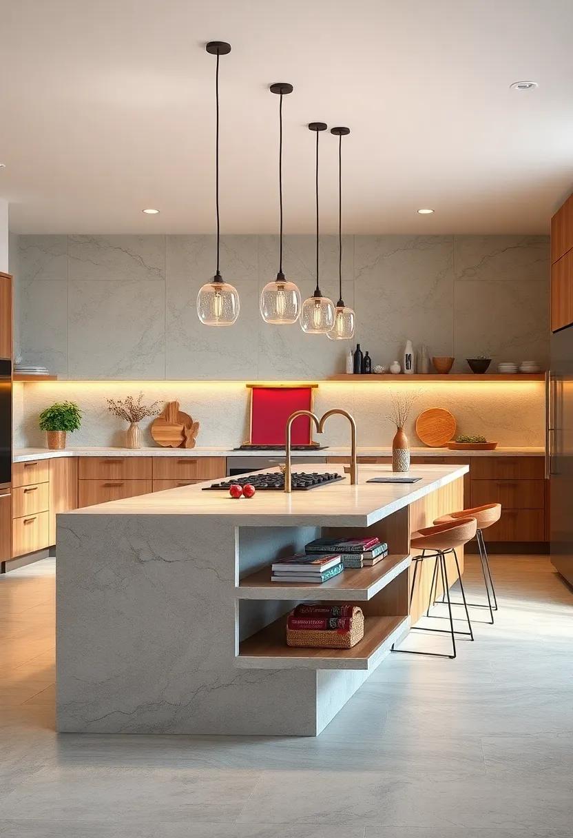 Enjoy the‍ versatility of a multi-level⁤ kitchen island with a stovetop on one tier and ample prep⁤ space⁣ on​ another,allowing for seamless workflow and creativity