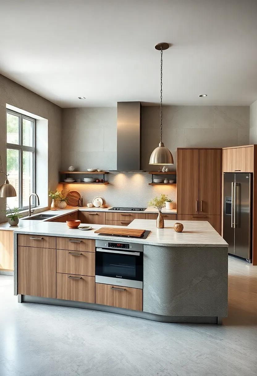 Make the ⁢most of an L-shaped kitchen with a‌ spacious⁢ island featuring a recessed ​stove,providing ample room for food preparation‌ and family gatherings