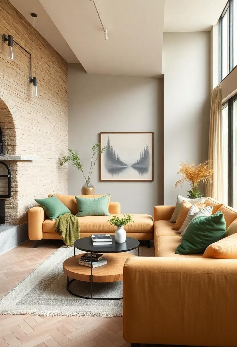Chic Dining​ Spaces: Design a dining ⁢area with light caramel leather chairs ⁢around a⁣ sage green table to create a stylish and inviting setting ⁤for gatherings