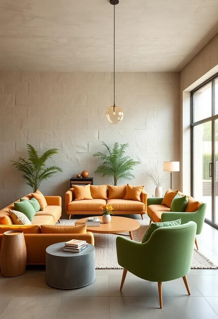 Welcoming Color Palette: Use light caramel‍ and sage green together in unexpected places, ​like accent furniture, to ‍create surprise and delight throughout ‍your home