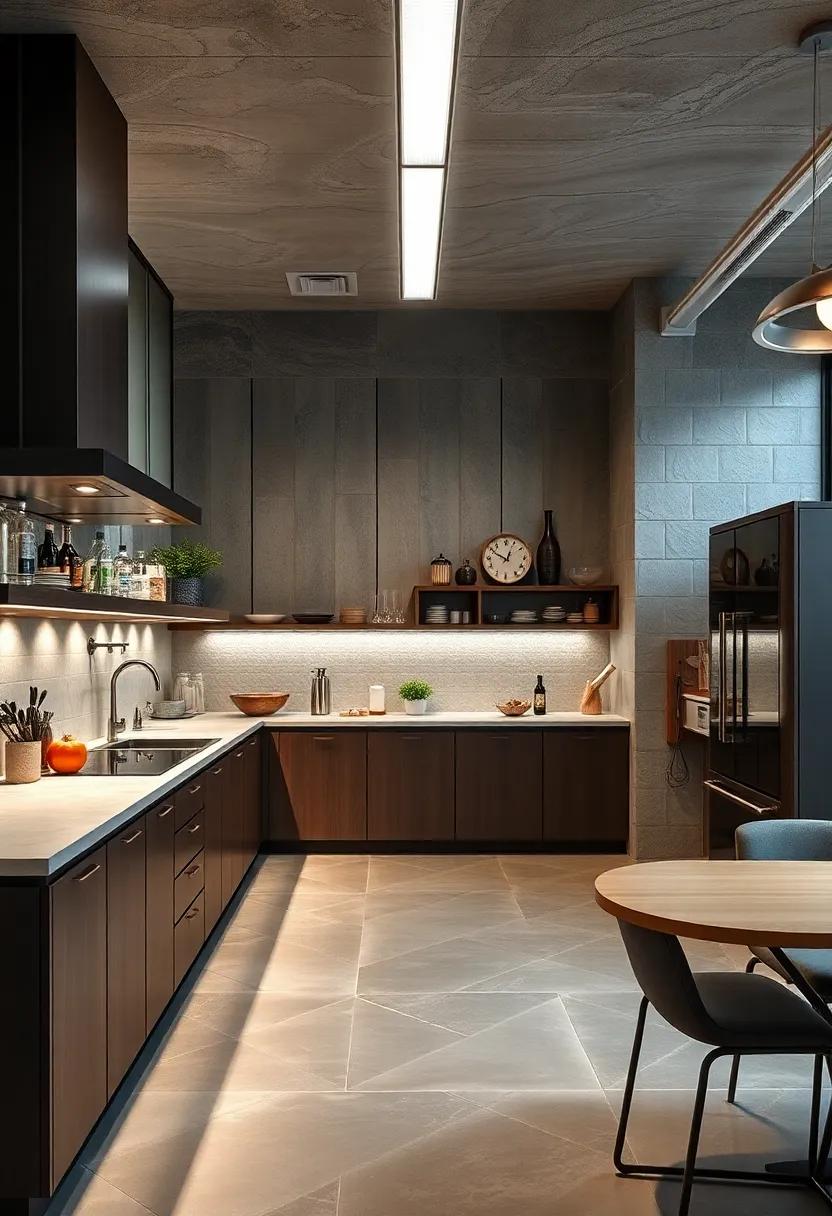 The ‍Culinary Laboratory: Delve into ⁤a modern kitchen ⁣design resembling a high-tech laboratory, featuring smart⁢ appliances and innovative workstations for the serious chef