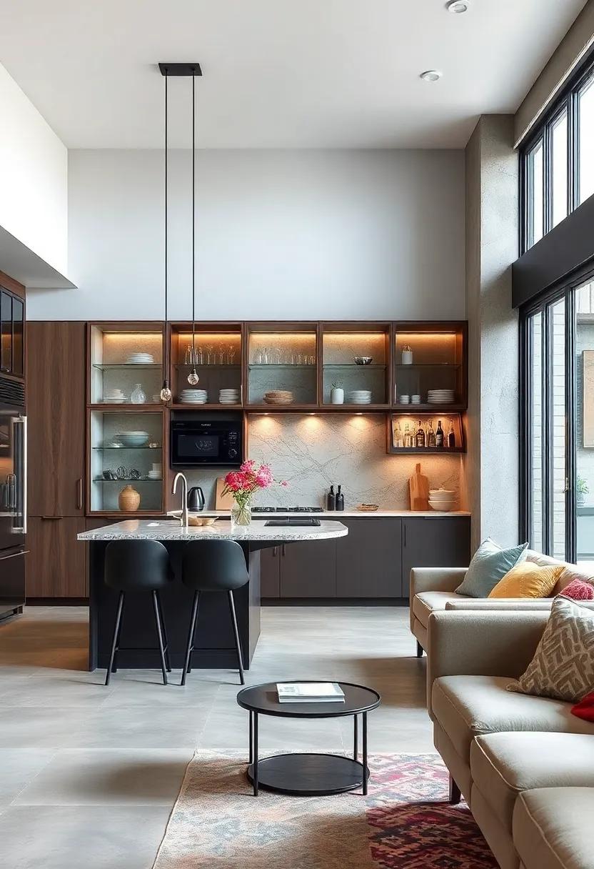 Glass‌ and Steel: Appreciate ‌the elegance of glass cabinetry along with steel fixtures to marry transparency with industrial strength