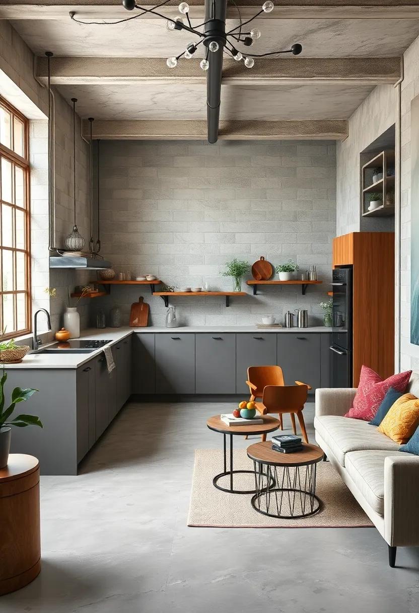 Industrial⁤ Chic: Experience the blending of ⁤raw materials and chic finishes, creating a sophisticated yet relaxed cooking environment