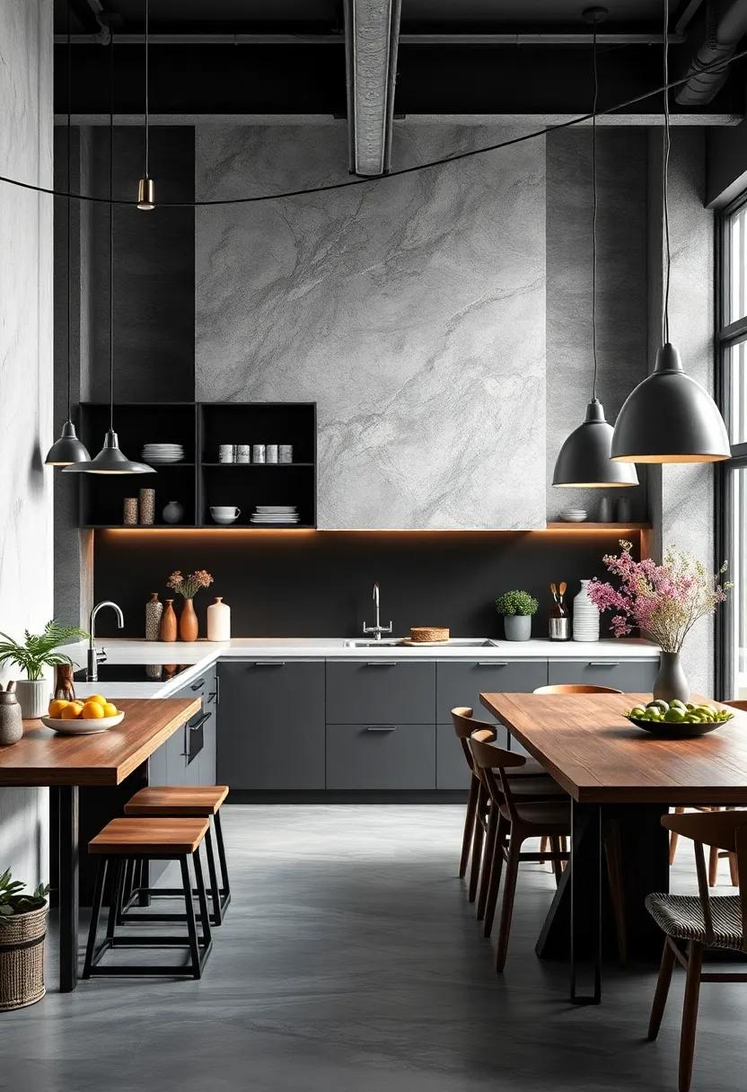 Minimalist Marvel: Explore the beauty of a nearly monochrome ⁤palette, featuring clean lines and a decluttered space that encourages focus on the art of cooking