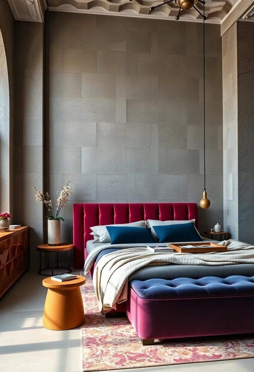 Luxe Velvet Bed Frame: Elevate your bedroom with a sumptuous‌ velvet bed‍ frame that ​adds a touch of drama and comfort