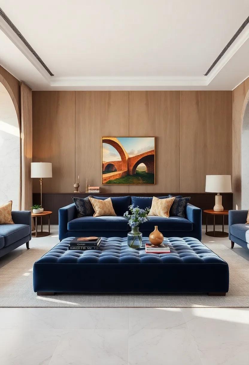Rich Velvet Coffee⁣ Table: Transform your living room with a velvet-covered coffee ⁣table that’s as bold as it is ​inviting