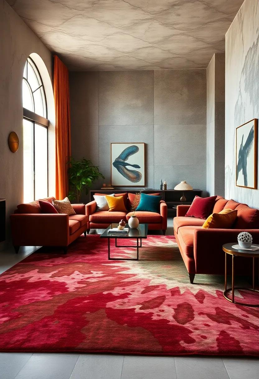 Richly-hued Velvet Rugs: Anchor a room‍ with an exquisite velvet‌ rug that ⁣adds warmth and a touch of luxury underfoot