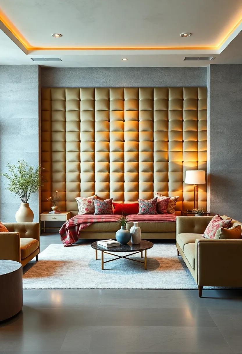 Velvet Headboard Wall: Take your design⁢ to the next ‍level ‍by upholstering an entire wall⁢ with luxurious velvet for a bold focal point