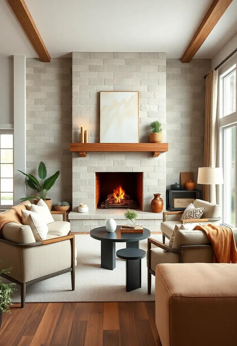 Create a ⁤cozy reading nook by placing comfortable chairs and a ⁣small⁤ side table near‍ the fireplace