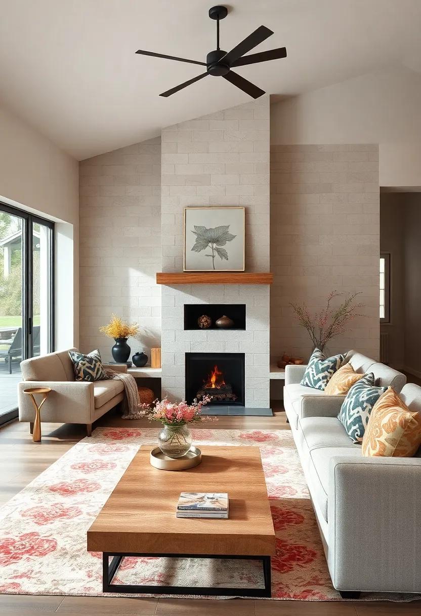 Invest in ‍a statement fireplace with a bold mantelpiece,serving⁤ as the centerpiece of your cozy gathering​ area