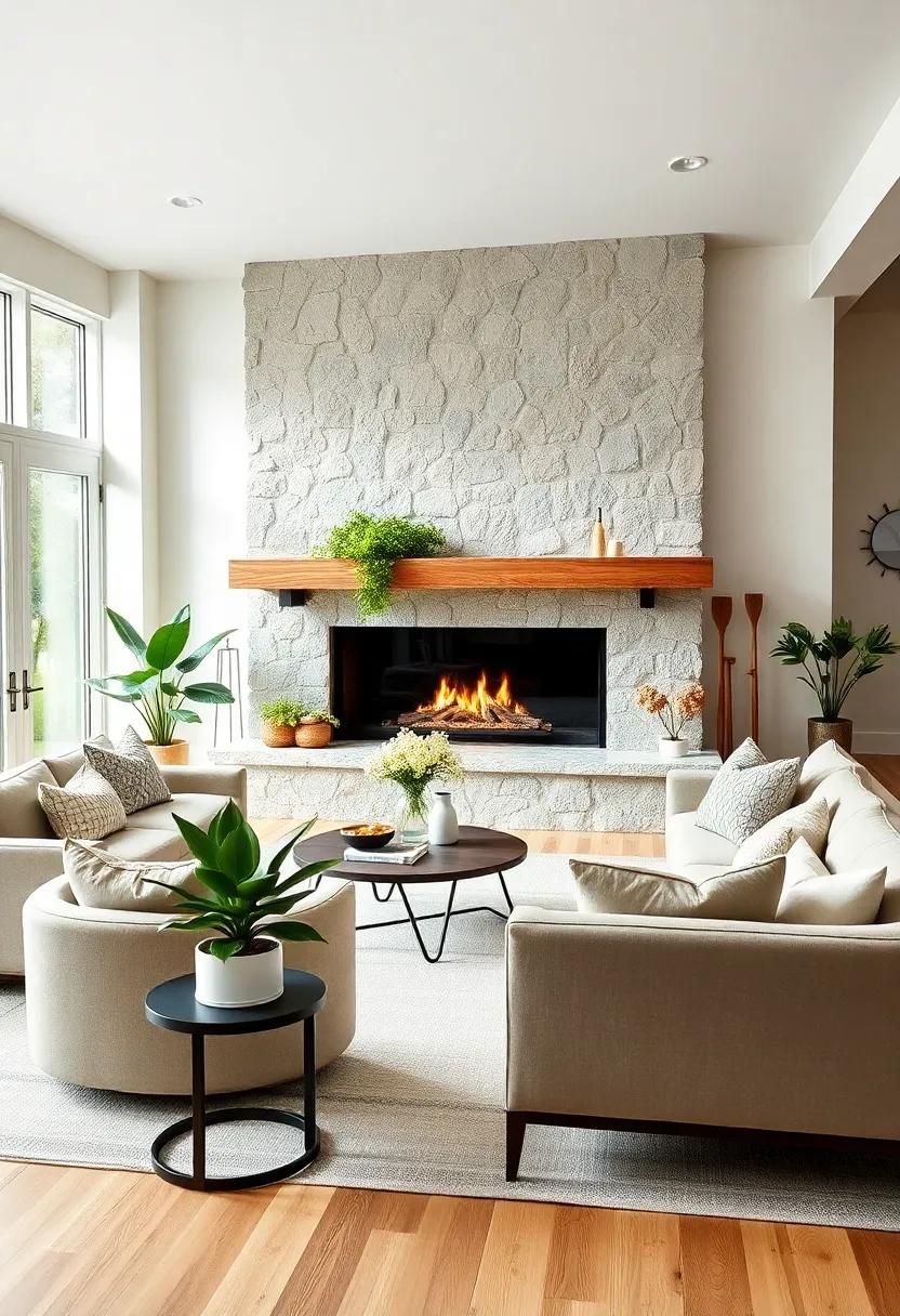 Integrate natural elements,⁤ such as plants ​and‍ flowers, to breathe life and⁢ freshness‌ into⁣ your living room