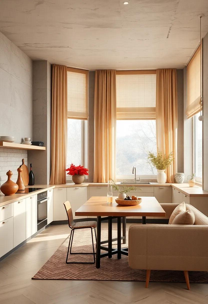 Enhance natural light by choosing beige window treatments that blend seamlessly with your overall aesthetic