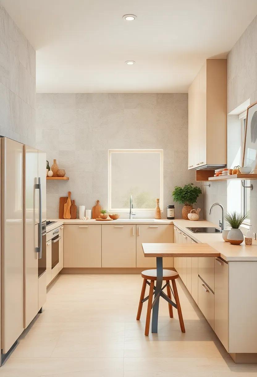 Incorporate beige-toned appliances into a retro style kitchen for a nostalgic yet modern feel
