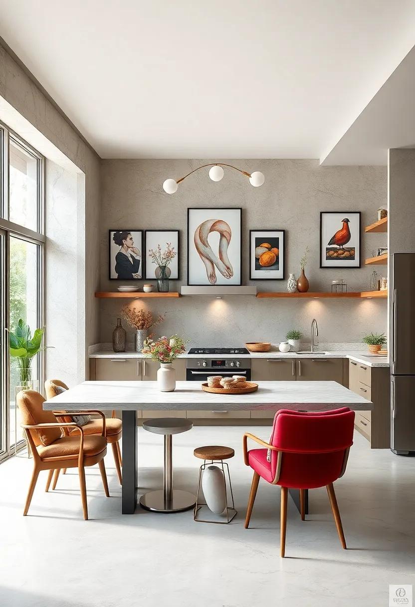 Art‍ Display:‍ Transform blank walls into an art gallery with⁢ framed prints or culinary-themed artwork that inspires creativity and conversation