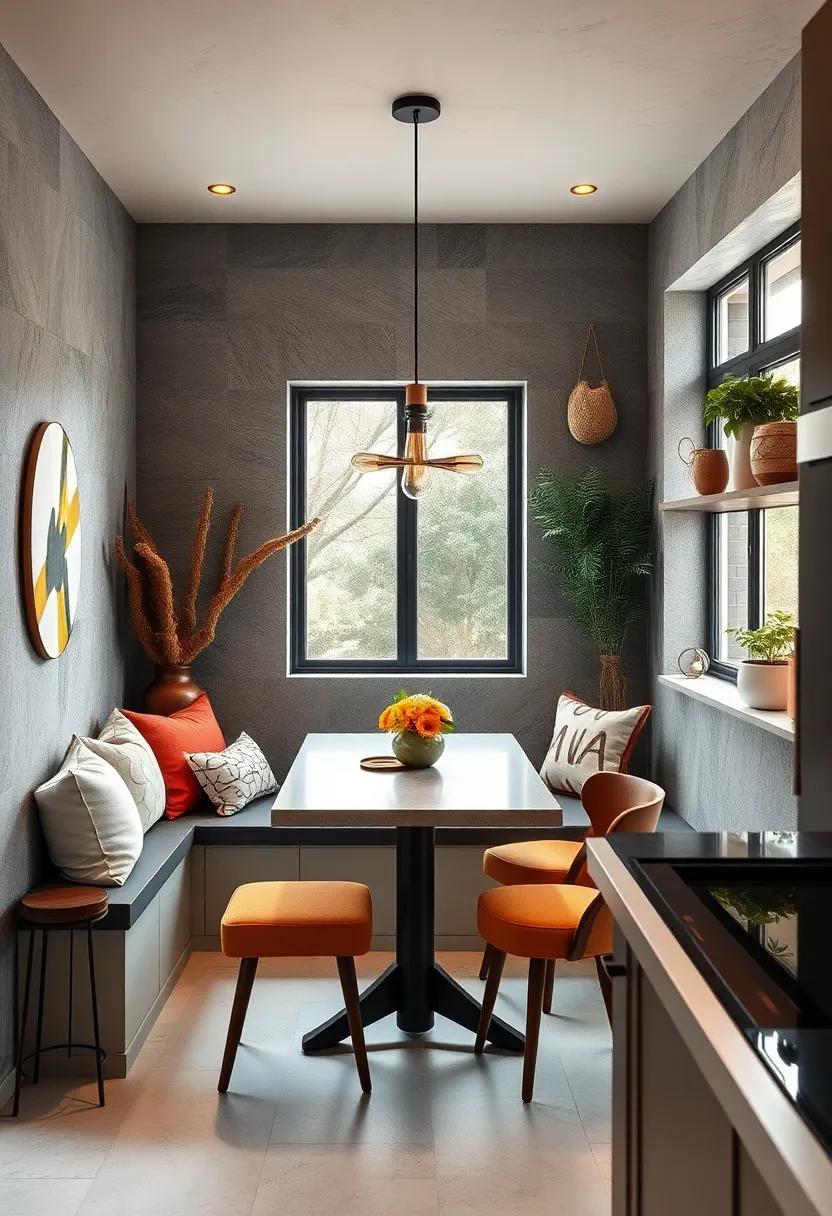 Cozy Nooks: Create a small breakfast nook with comfortable seating and a snug atmosphere, perfect for⁣ enjoying your morning coffee or casual meals