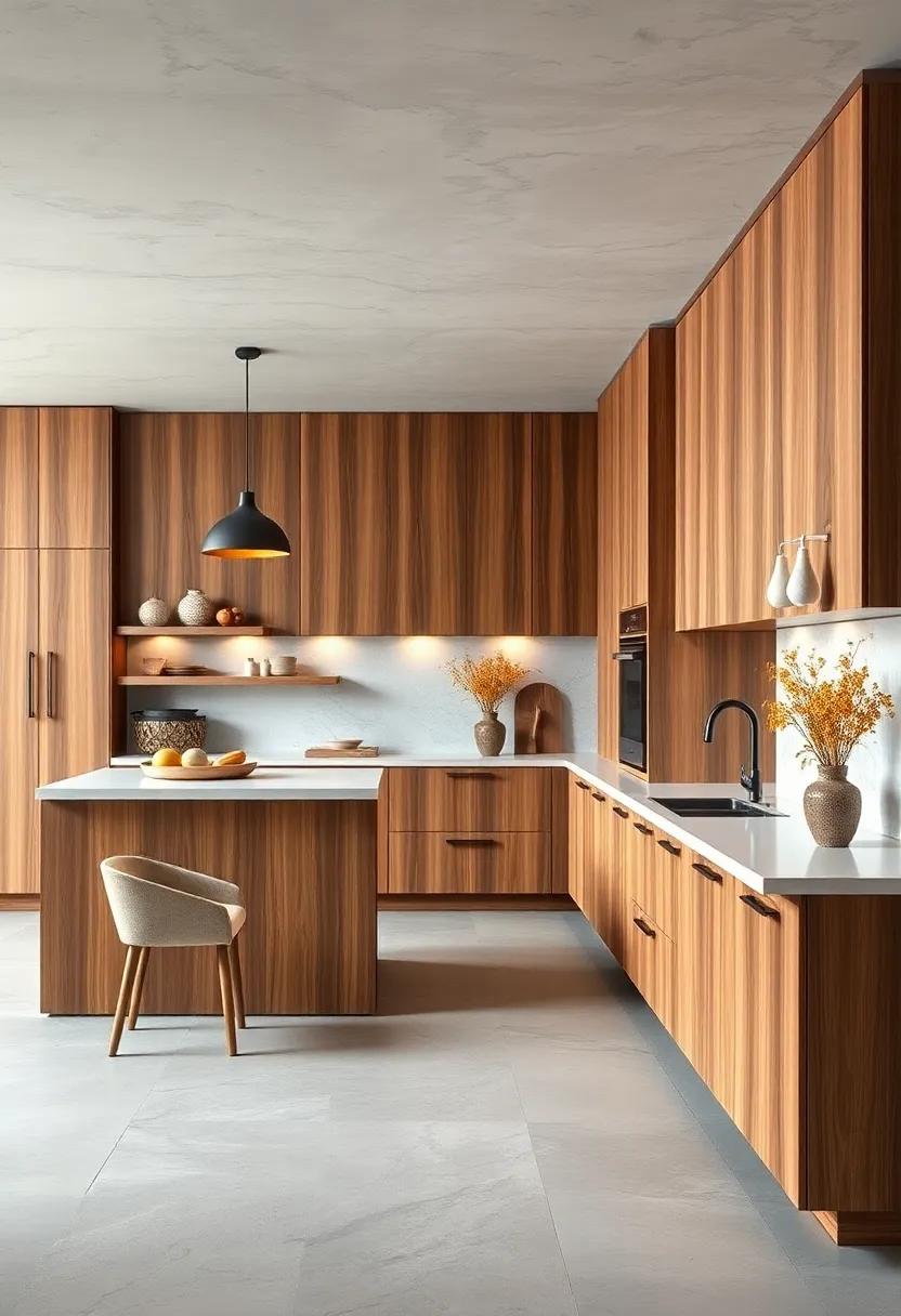 Warm Wood ⁢Finishes: Incorporate​ warm wood tones⁣ in cabinetry⁢ or flooring to evoke a sense of comfort and welcome‌ in your culinary space