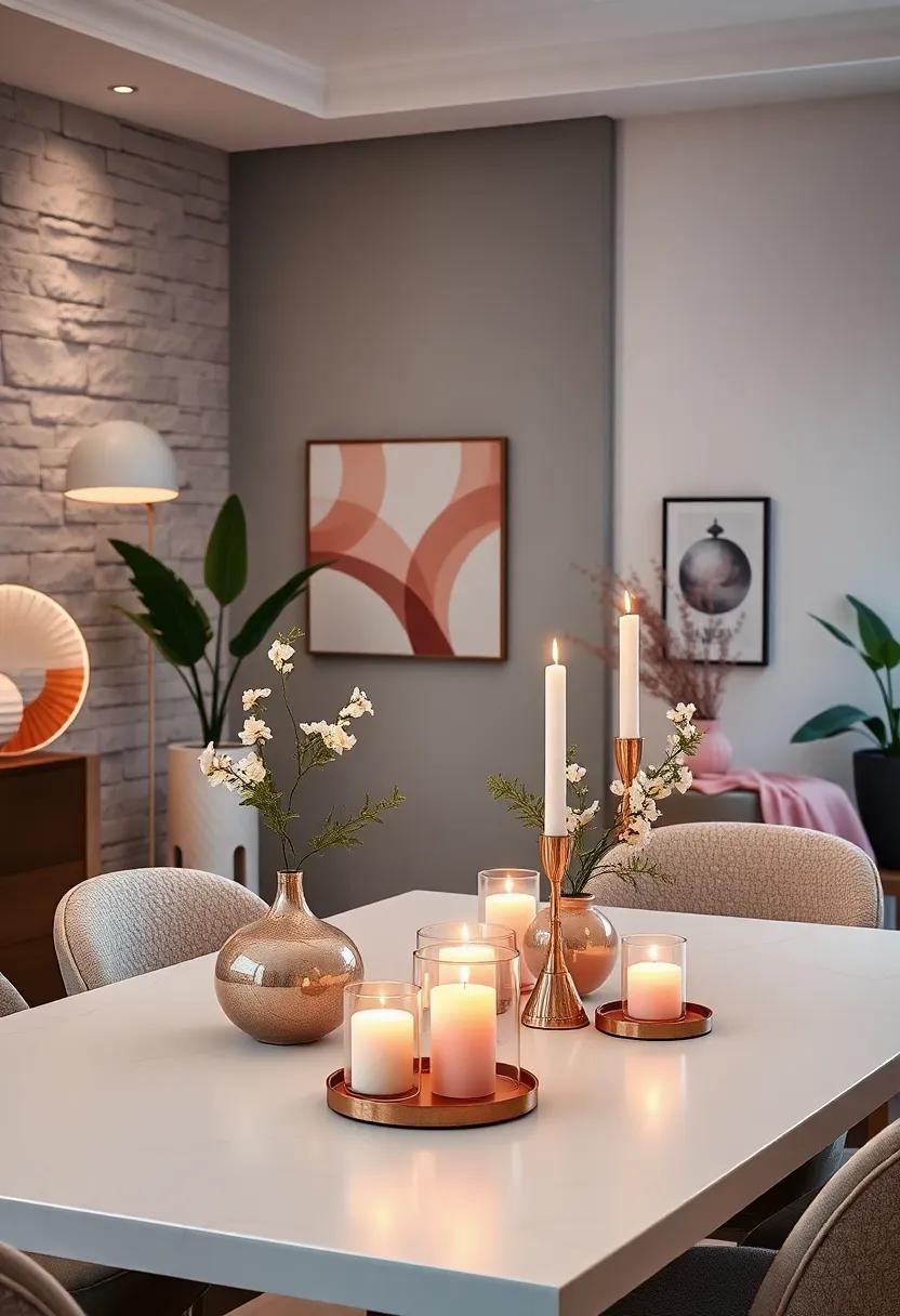 Pastel Candle Holders: Incorporate pastel-hued candle holders⁢ into your decor for a romantic ambiance, illuminating your dining area in the soft glow of candles