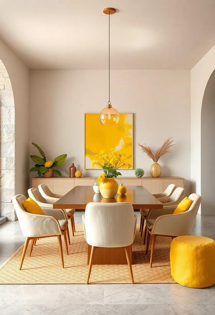 Sunny Yellow ⁣Accent Pieces: Brighten up ⁣the room with sunny yellow ⁤accents like chair cushions or wall‍ art, providing a cheerful contrast‌ to cooler ‍pastel‍ tones