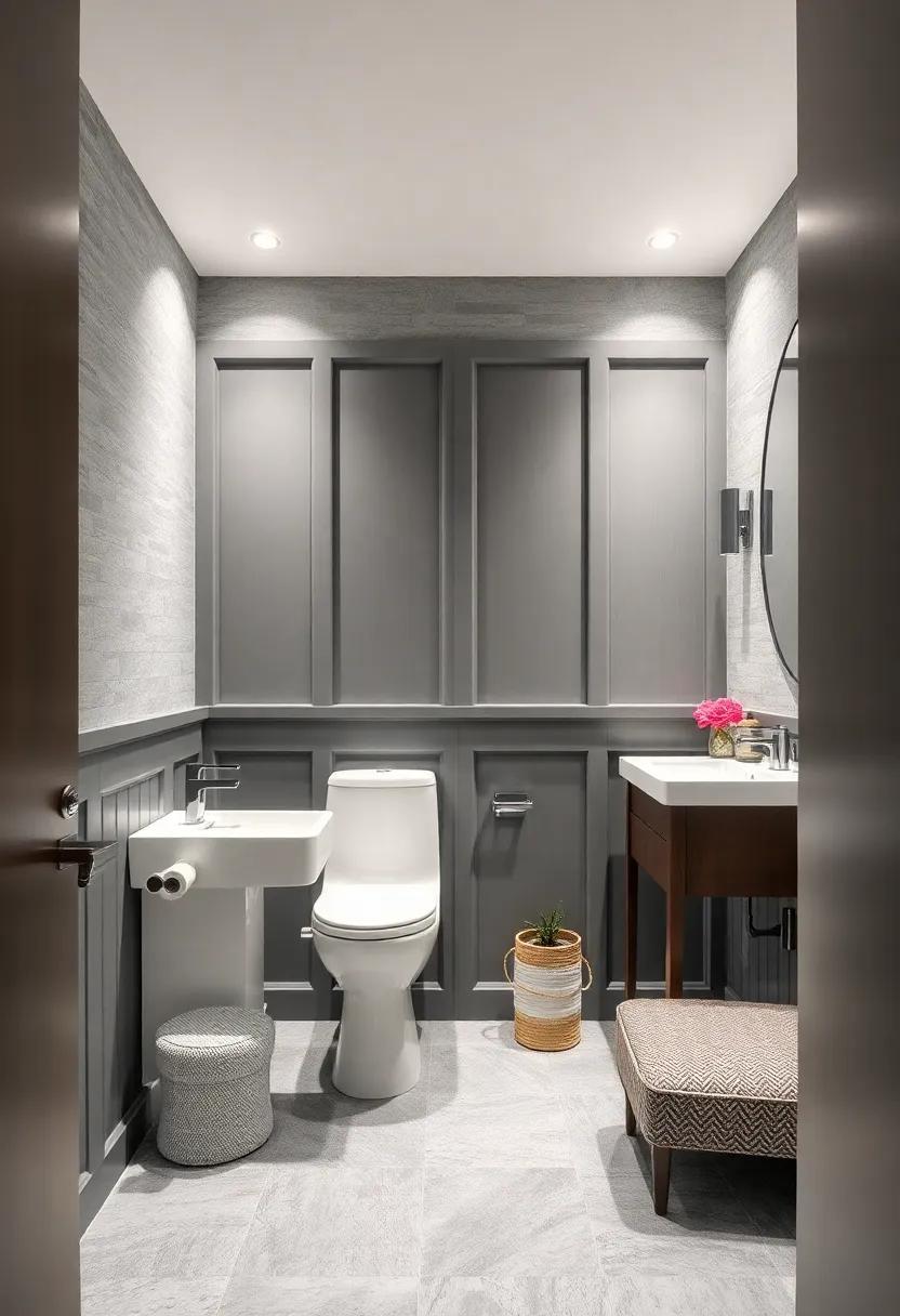 Monochrome Elegance: Explore shades of grey with monochrome​ paneling that creates a sleek and chic environment, perfect for modern⁤ designs