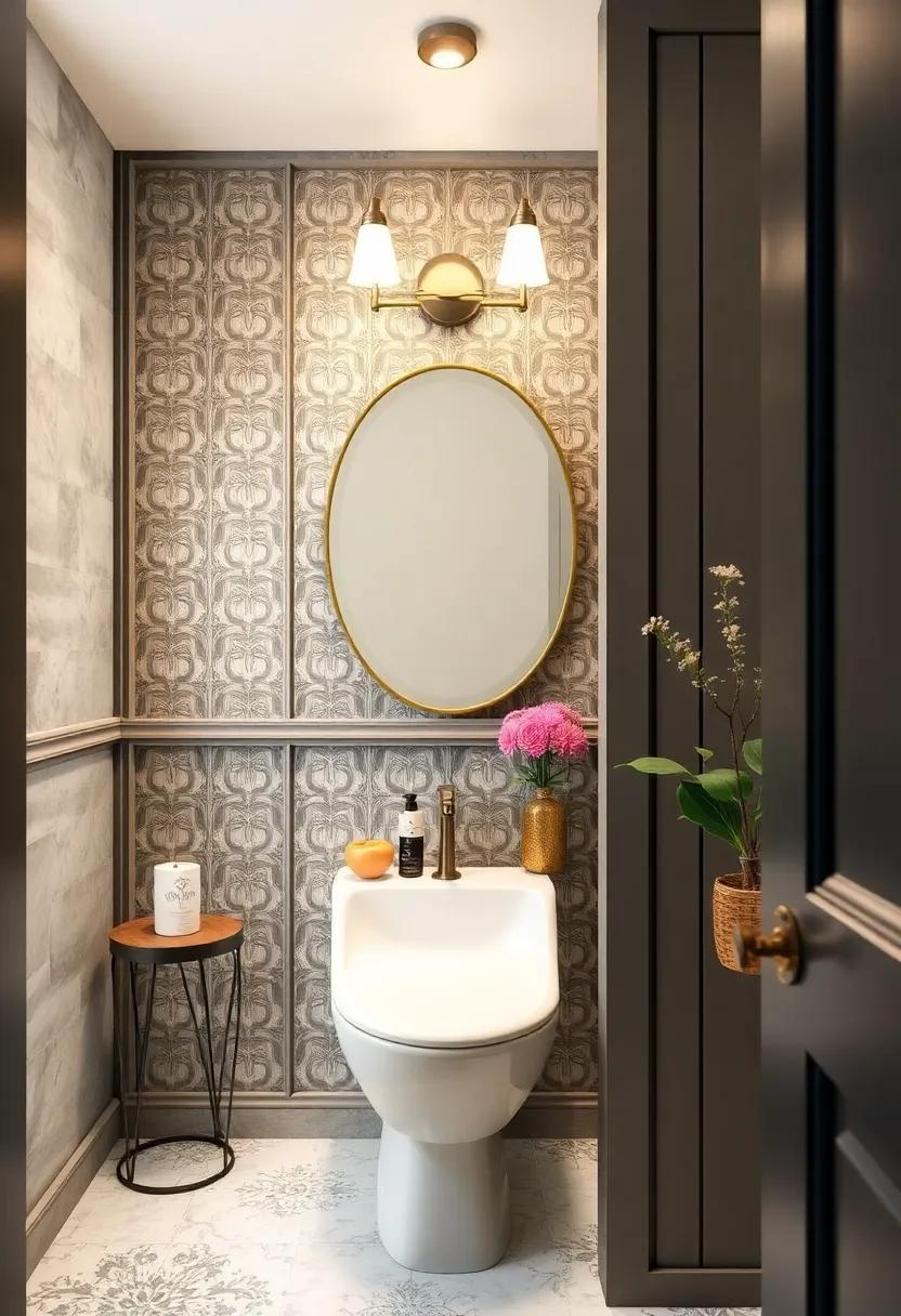 Vintage Tin‍ Panels: Add a touch of nostalgia with⁢ decorative tin ​panels, perfect for a retro-inspired⁤ charm that brings character to your powder room