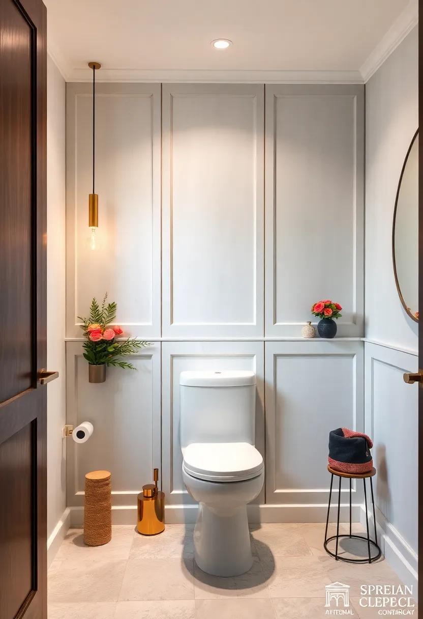 Luxurious ​Wainscoting: Opt for deep wainscoting in rich colors like navy or forest green, paired‍ with‍ brass‍ fixtures for a touch of shimmer​ and sophistication