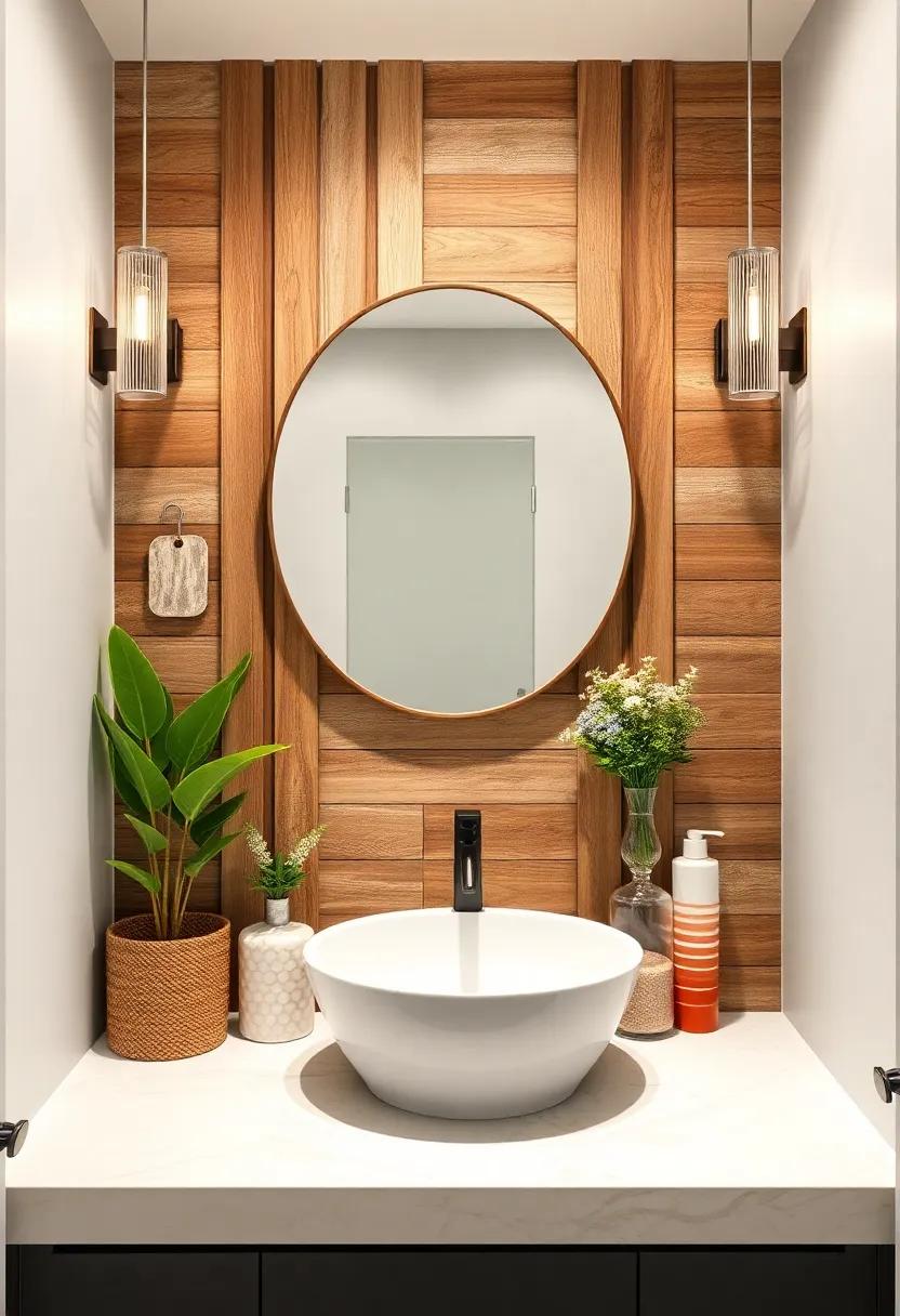 Rustic⁢ Wood Slats: For a warm ⁤rustic ⁤feel,consider ⁤installing reclaimed⁤ wood slats that bring character and charm to your ‌powder⁣ room