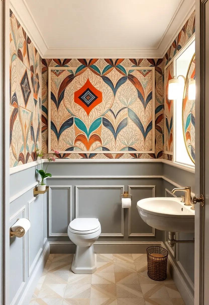 bold Geometric Patterns: Select vibrant wallpapers with bold geometric designs and frame them with elegant molding⁢ to add a modern twist to ​traditional paneling