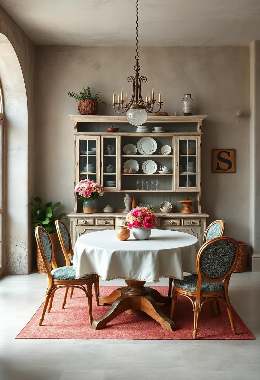 Shabby Chic Hutch: A lovingly worn cabinet that ⁤provides display space for heirloom⁢ china and⁢ vintage decor items