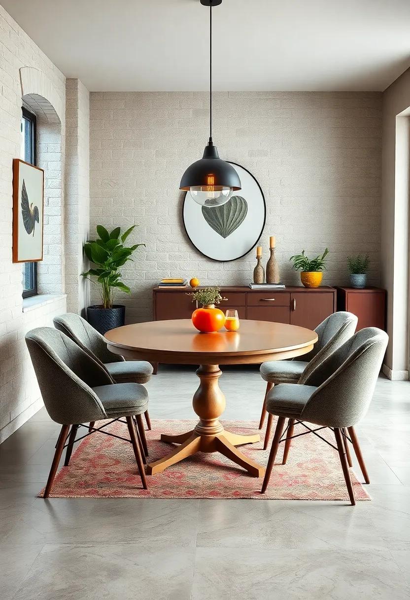 Vintage pedestal Table: Ideal for smaller⁢ spaces, this chic​ table‍ design adds an elegant touch without sacrificing functionality