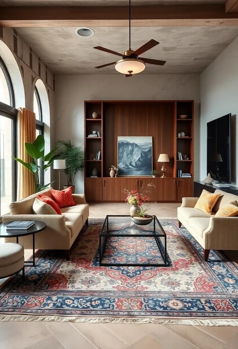 Whimsical accents: Add playful vintage decor elements, such as colorful art⁢ or quirky accessories, that⁢ reflect the ⁤fun spirit ‌of‍ your rug