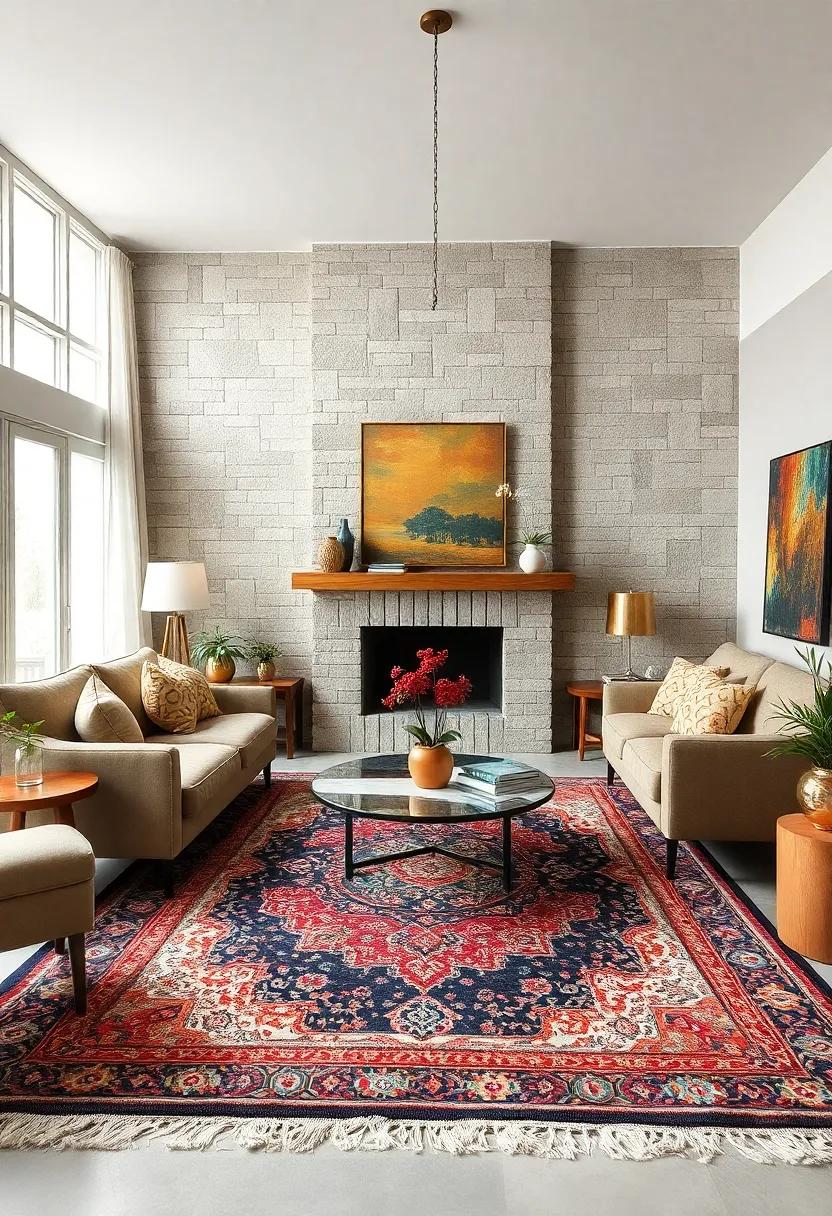 Family‌ heirlooms: Spotlight sentimental ​vintage rugs passed down through generations, creating a poignant connection to history within your ‌living ‍room