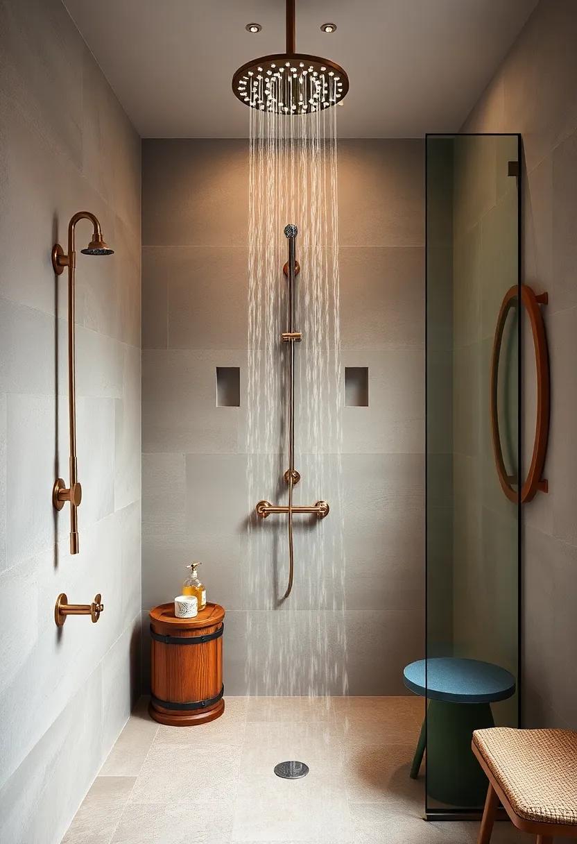 Vintage Chic: Pair antique fixtures with‍ a modern rainfall showerhead that‍ blends⁤ the best of both worlds, adding character ‌to your sanctuary