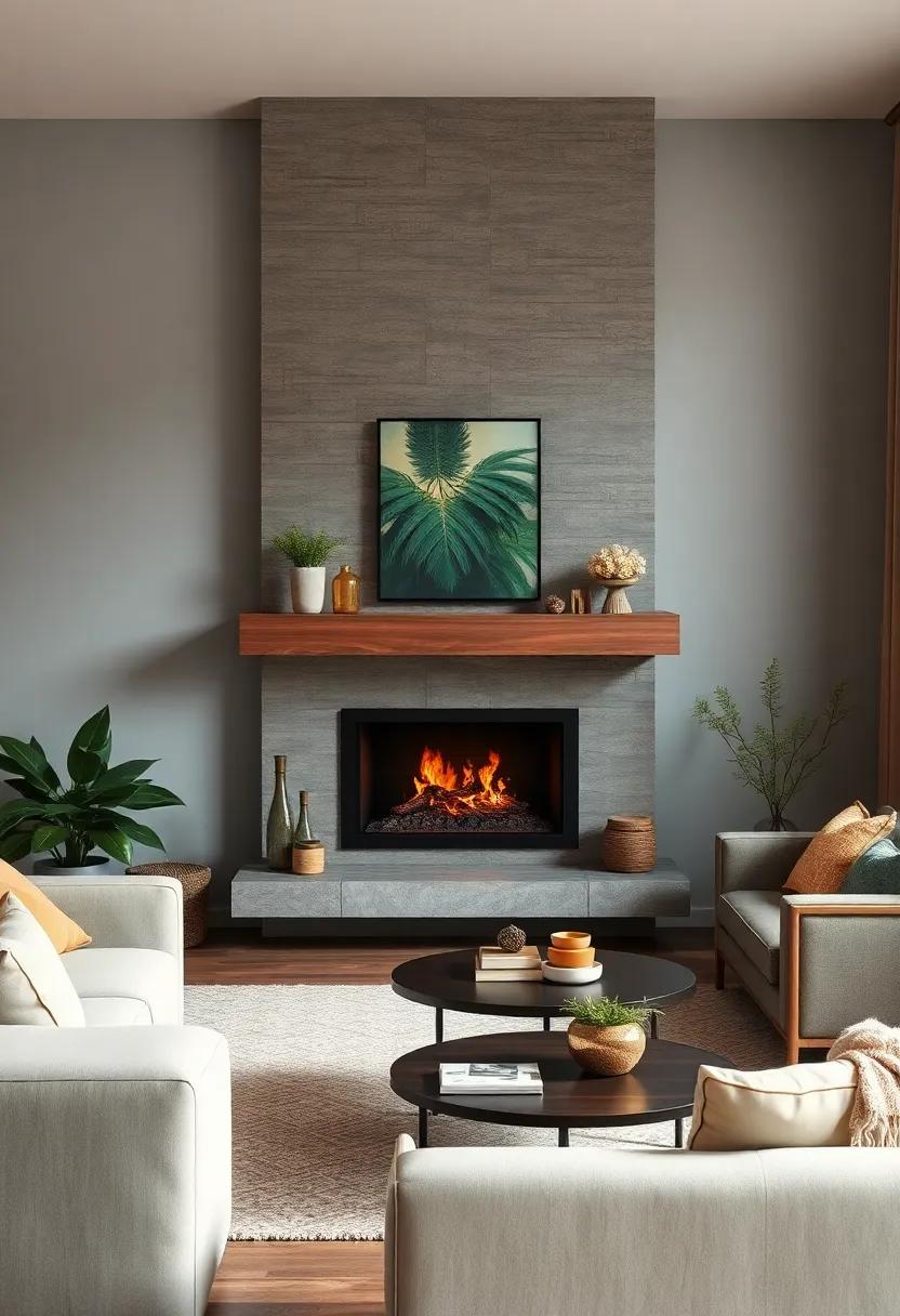 Earthy Shades: Use a floating mantel in ⁤deep greens or browns to harmonize with nature-inspired decor ​for​ a grounded and warm ambiance