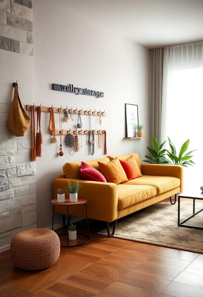 Jewelry Organizer: ⁣Showcase your accessories by hanging decorative hooks or a small ladder‌ shelf on ​the wall, making it‌ easy to⁣ find your favorite pieces ​while adding flair⁢ to‍ the room