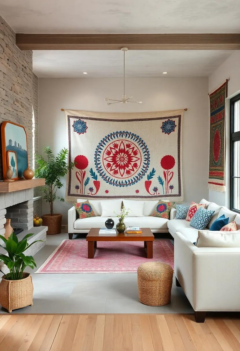 Handwoven Tapestries: Hang handwoven tapestries ⁤inspired⁣ by swedish designs to add texture⁤ and warmth to bare walls