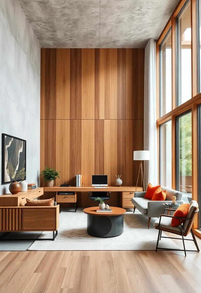 Use Natural Wood in Your Home Office for⁣ a Calming Space