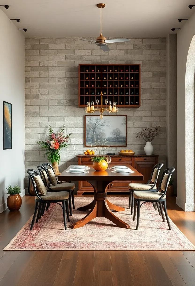 Add Warmth with a Classic Area Rug Under the Dining Table