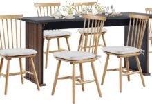 Our Honest Take: COLAMY 63″ Farmhouse Table & Windsor Chairs