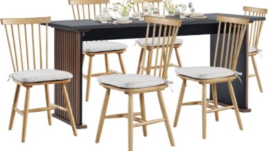 Our Honest Take: COLAMY 63″ Farmhouse Table & Windsor Chairs