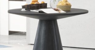 Our Review: The 46.5″ Round Wood Table for 4-6 Guests